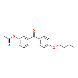 ChemSpider 2D Image | 3-(4-Butoxybenzoyl)phenyl acetate | C19H20O4