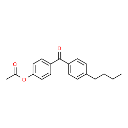 ChemSpider 2D Image | 4-(4-Butylbenzoyl)phenyl acetate | C19H20O3