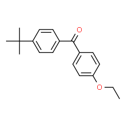 ChemSpider 2D Image | (4-Ethoxyphenyl)[4-(2-methyl-2-propanyl)phenyl]methanone | C19H22O2
