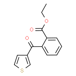 ChemSpider 2D Image | 3-(2-Carboethoxybenzoyl)thiophene | C14H12O3S