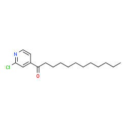ChemSpider 2D Image | 1-(2-Chloro-4-pyridinyl)-1-dodecanone | C17H26ClNO