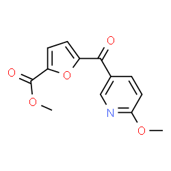 ChemSpider 2D Image | Methyl 5-(6-methoxynicotinoyl)-2- furanoate | C13H11NO5
