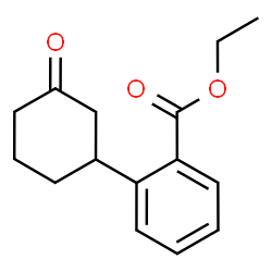 ChemSpider 2D Image | Ethyl 2-(3-oxocyclohexyl)benzoate | C15H18O3