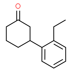 ChemSpider 2D Image | 3-(2-Ethylphenyl)cyclohexanone | C14H18O