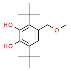 ChemSpider 2D Image | 4-(Methoxymethyl)-3,6-bis(2-methyl-2-propanyl)-1,2-benzenediol | C16H26O3