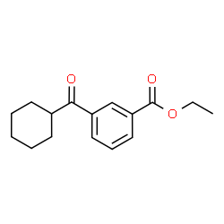 ChemSpider 2D Image | Ethyl 3-(cyclohexylcarbonyl)benzoate | C16H20O3
