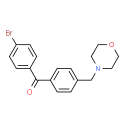 ChemSpider 2D Image | 4-{[4-(4-BROMOBENZOYL)PHENYL]METHYL}MORPHOLINE | C18H18BrNO2