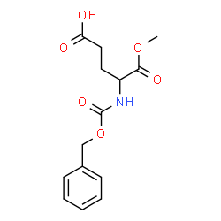 ChemSpider 2D Image | 4-{[(Benzyloxy)carbonyl]amino}-5-methoxy-5-oxopentanoic acid | C14H17NO6