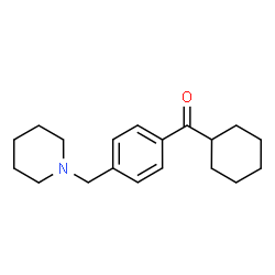 ChemSpider 2D Image | cyclohexyl 4-(piperidinomethyl)phenyl ketone | C19H27NO