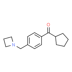ChemSpider 2D Image | [4-(1-Azetidinylmethyl)phenyl](cyclopentyl)methanone | C16H21NO