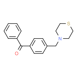 ChemSpider 2D Image | 4-[(4-BENZOYLPHENYL)METHYL]THIOMORPHOLINE | C18H19NOS