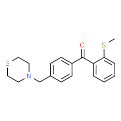 ChemSpider 2D Image | [2-(Methylsulfanyl)phenyl][4-(4-thiomorpholinylmethyl)phenyl]methanone | C19H21NOS2
