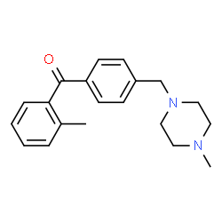 ChemSpider 2D Image | (2-Methylphenyl){4-[(4-methyl-1-piperazinyl)methyl]phenyl}methanone | C20H24N2O