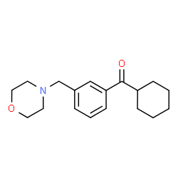 ChemSpider 2D Image | 4-[(3-CYCLOHEXANECARBONYLPHENYL)METHYL]MORPHOLINE | C18H25NO2