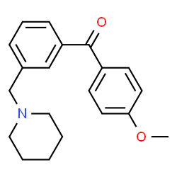 ChemSpider 2D Image | (4-Methoxyphenyl)[3-(1-piperidinylmethyl)phenyl]methanone | C20H23NO2