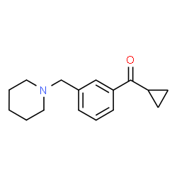 ChemSpider 2D Image | cyclopropyl 3-(piperidinomethyl)phenyl ketone | C16H21NO