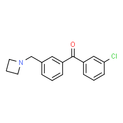 ChemSpider 2D Image | [3-(1-Azetidinylmethyl)phenyl](3-chlorophenyl)methanone | C17H16ClNO