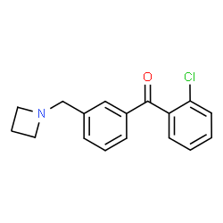 ChemSpider 2D Image | [3-(1-Azetidinylmethyl)phenyl](2-chlorophenyl)methanone | C17H16ClNO
