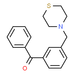 ChemSpider 2D Image | 4-[(3-BENZOYLPHENYL)METHYL]THIOMORPHOLINE | C18H19NOS