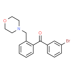 ChemSpider 2D Image | 4-{[2-(3-BROMOBENZOYL)PHENYL]METHYL}MORPHOLINE | C18H18BrNO2
