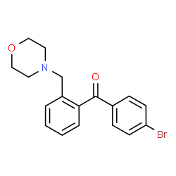ChemSpider 2D Image | 4-{[2-(4-BROMOBENZOYL)PHENYL]METHYL}MORPHOLINE | C18H18BrNO2