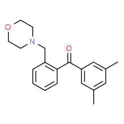 ChemSpider 2D Image | 4-{[2-(3,5-dimethylbenzoyl)phenyl]methyl}morpholine | C20H23NO2