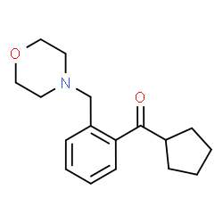 ChemSpider 2D Image | 4-[(2-CYCLOPENTANECARBONYLPHENYL)METHYL]MORPHOLINE | C17H23NO2