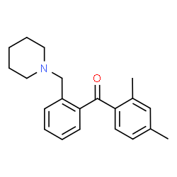 ChemSpider 2D Image | 1-{[2-(2,4-dimethylbenzoyl)phenyl]methyl}piperidine | C21H25NO