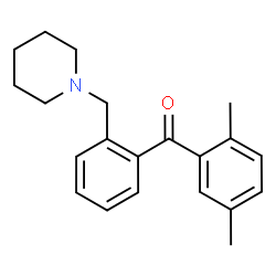 ChemSpider 2D Image | 1-{[2-(2,5-dimethylbenzoyl)phenyl]methyl}piperidine | C21H25NO