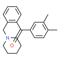 ChemSpider 2D Image | 1-{[2-(3,4-dimethylbenzoyl)phenyl]methyl}piperidine | C21H25NO