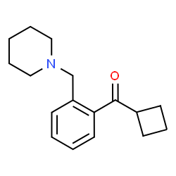 ChemSpider 2D Image | Cyclobutyl[2-(1-piperidinylmethyl)phenyl]methanone | C17H23NO