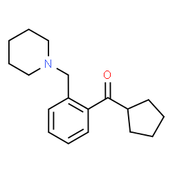 ChemSpider 2D Image | cyclopentyl 2-(piperidinomethyl)phenyl ketone | C18H25NO
