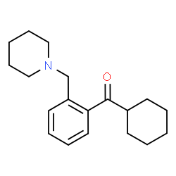 ChemSpider 2D Image | cyclohexyl 2-(piperidinomethyl)phenyl ketone | C19H27NO