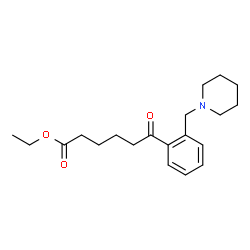 ChemSpider 2D Image | Ethyl Îµ-oxo-2-(1-piperidinylmethyl)benzenehexanoate | C20H29NO3