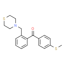 ChemSpider 2D Image | [4-(Methylsulfanyl)phenyl][2-(4-thiomorpholinylmethyl)phenyl]methanone | C19H21NOS2