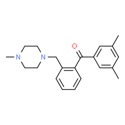 ChemSpider 2D Image | (3,5-Dimethylphenyl){2-[(4-methyl-1-piperazinyl)methyl]phenyl}methanone | C21H26N2O