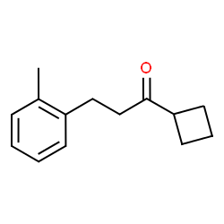 ChemSpider 2D Image | cyclobutyl 2-(2-methylphenyl)ethyl ketone | C14H18O