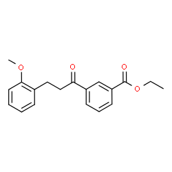 ChemSpider 2D Image | Ethyl 3-[3-(2-methoxyphenyl)propanoyl]benzoate | C19H20O4