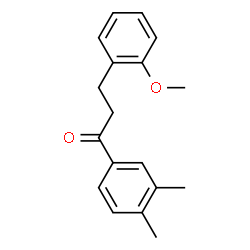 ChemSpider 2D Image | 1-(3,4-Dimethylphenyl)-3-(2-methoxyphenyl)-1-propanone | C18H20O2