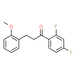 ChemSpider 2D Image | 1-(2,4-Difluorophenyl)-3-(2-methoxyphenyl)-1-propanone | C16H14F2O2