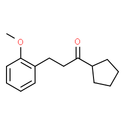 ChemSpider 2D Image | 1-Cyclopentyl-3-(2-methoxyphenyl)-1-propanone | C15H20O2