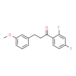 ChemSpider 2D Image | 2',4'-difluoro-3-(3-methoxyphenyl)propiophenone | C16H14F2O2