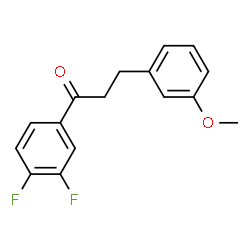 ChemSpider 2D Image | 3',4'-difluoro-3-(3-methoxyphenyl)propiophenone | C16H14F2O2