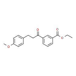 ChemSpider 2D Image | Ethyl 3-[3-(4-methoxyphenyl)propanoyl]benzoate | C19H20O4