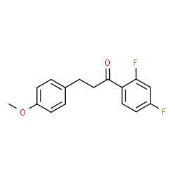 ChemSpider 2D Image | 2',4'-difluoro-3-(4-methoxyphenyl)propiophenone | C16H14F2O2
