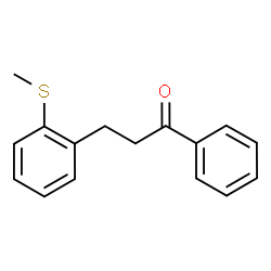 ChemSpider 2D Image | 3-[2-(Methylsulfanyl)phenyl]-1-phenyl-1-propanone | C16H16OS
