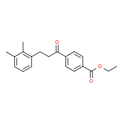 ChemSpider 2D Image | Ethyl 4-[3-(2,3-dimethylphenyl)propanoyl]benzoate | C20H22O3