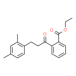 ChemSpider 2D Image | Ethyl 2-[3-(2,4-dimethylphenyl)propanoyl]benzoate | C20H22O3