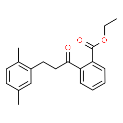 ChemSpider 2D Image | Ethyl 2-[3-(2,5-dimethylphenyl)propanoyl]benzoate | C20H22O3