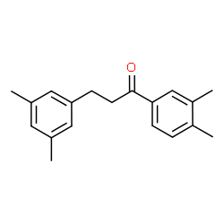 ChemSpider 2D Image | 1-(3,4-Dimethylphenyl)-3-(3,5-dimethylphenyl)-1-propanone | C19H22O